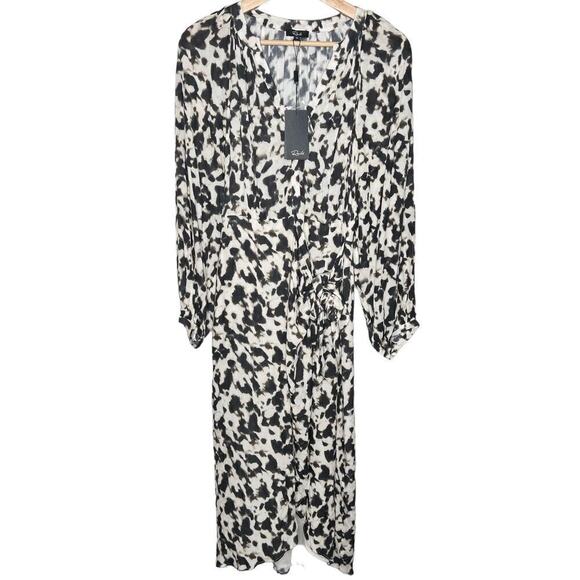 New Women’s Rails Tyra Blurred Cheetah Dress Size M - Picture 2 of 14